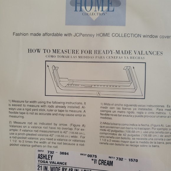 The Home Ashley Window Fashion Toga Valance - Picture 3 of 3